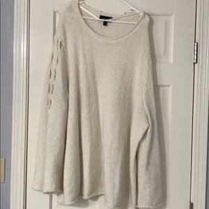 Flared sleeve sweater